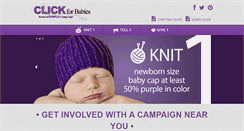 Desktop Screenshot of clickforbabies.org