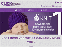 Tablet Screenshot of clickforbabies.org